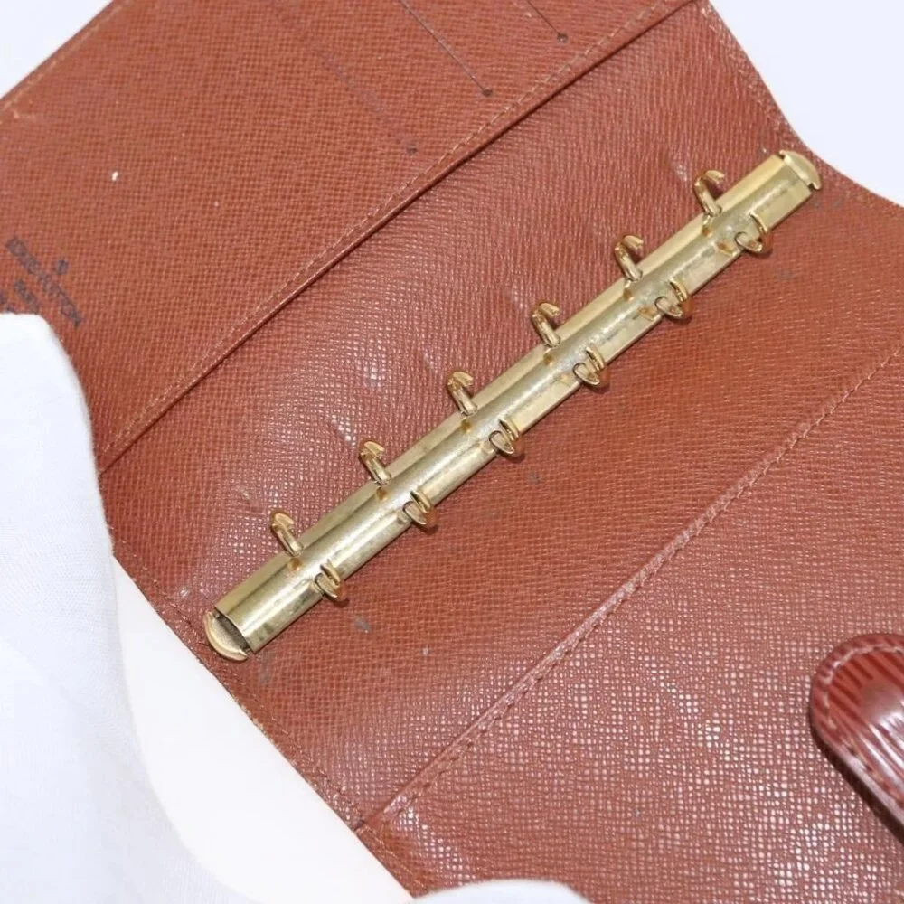 LOUIS VUITTON Epi Agenda PM Day Planner Cover Brown